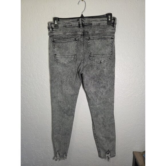 BKE Jeans Womens 31x27 Gray Parker Universal Fit High Rise Ankle Skinny Denim - Picture 8 of 10